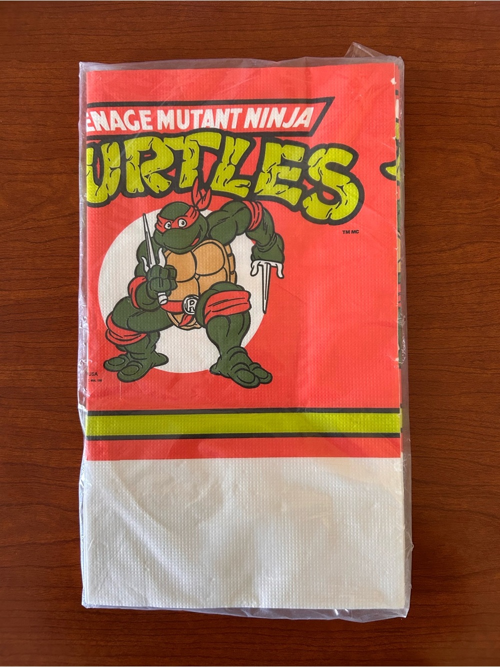Vintage 90s Ninja Turtles Paper Table Cover Fern Group Mirage Studios TMNT
